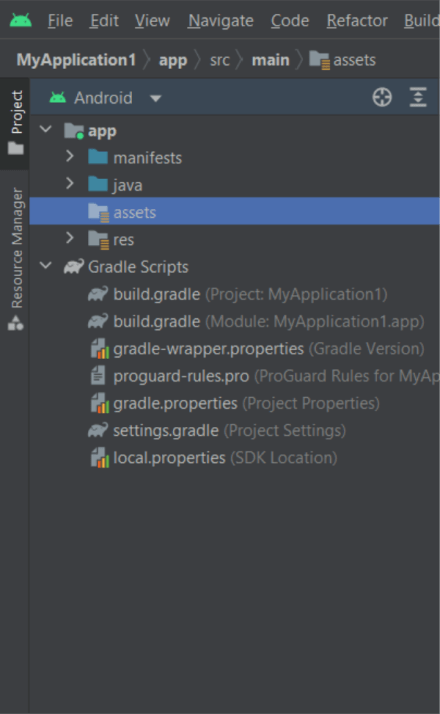 Assets folder in Android