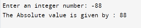 Absolute Value in C