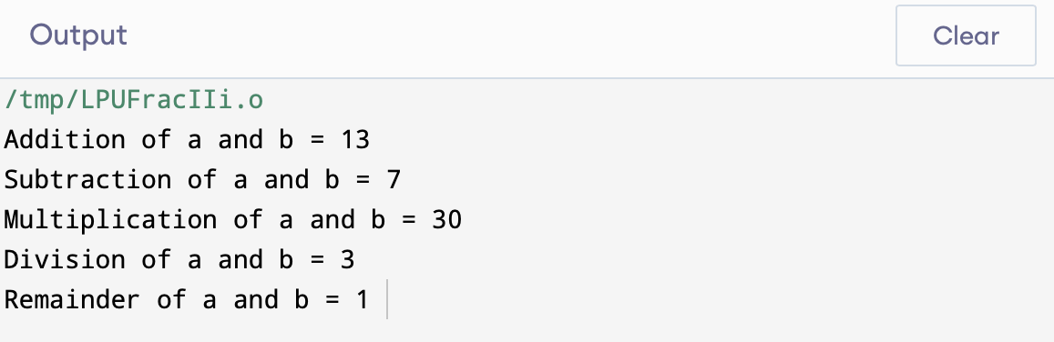 C expressions