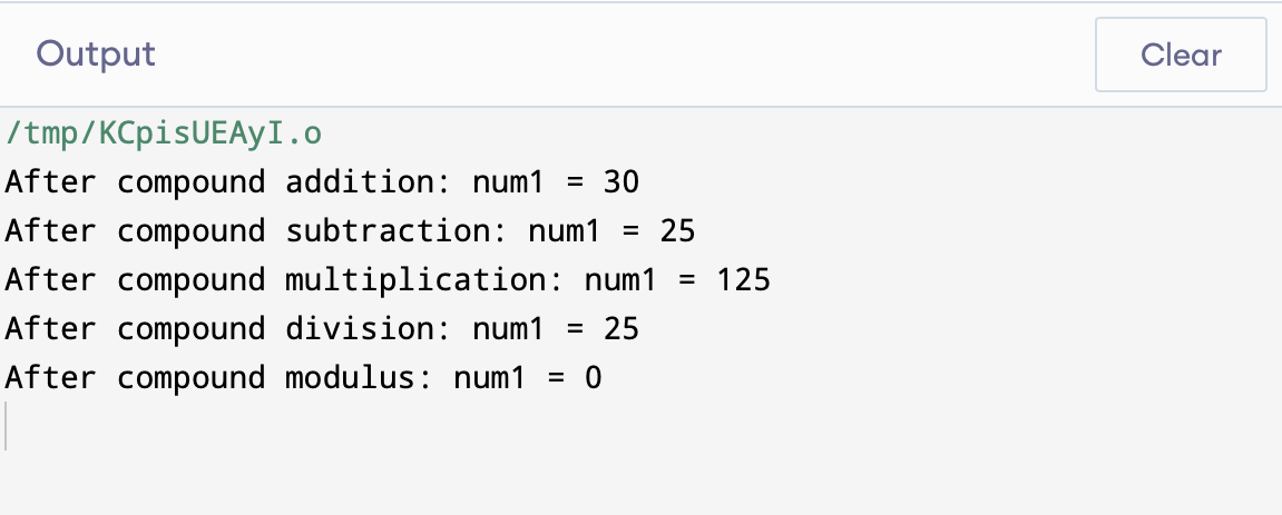 C expressions