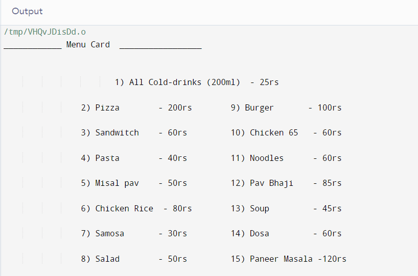 C Program for Customer Billing System