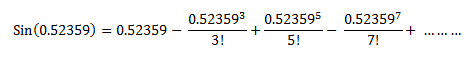 C Program For Sine Series