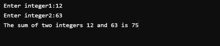 C Program to Add Two Integers