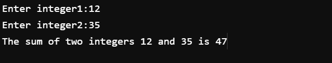 C Program to Add Two Integers