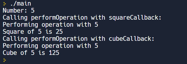 Callback Function in C