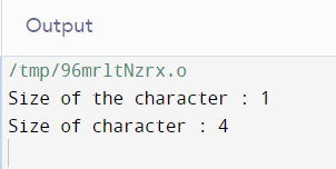 CHARACTERS IN C