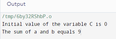 Declaration and Initialisation of Variables In C