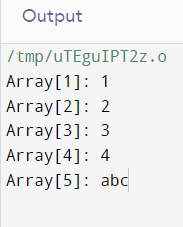 Features Of Array In C