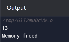 free() function in C language