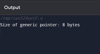 Generic pointer in C