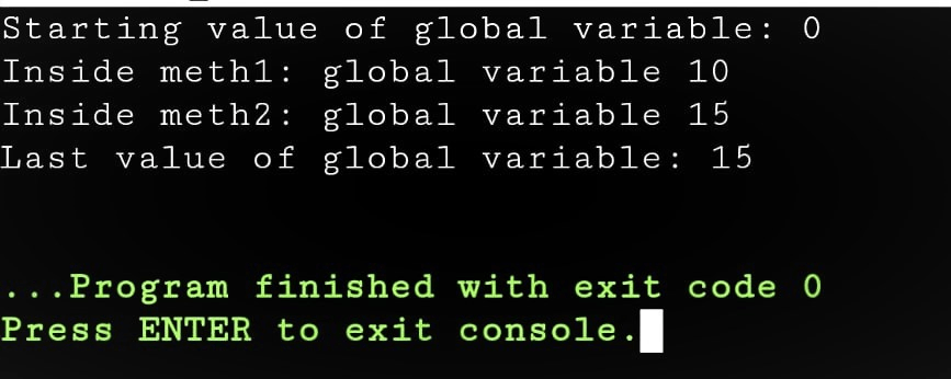 Global variables in C