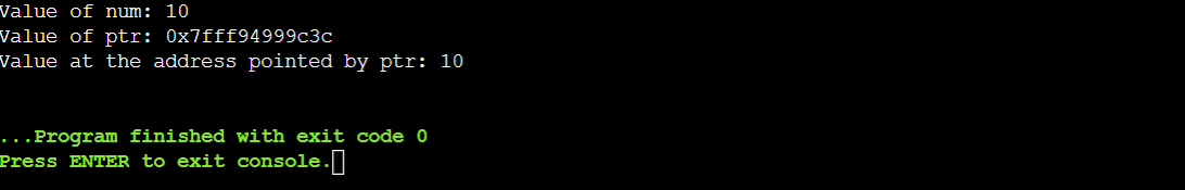 Indirection Operator in C