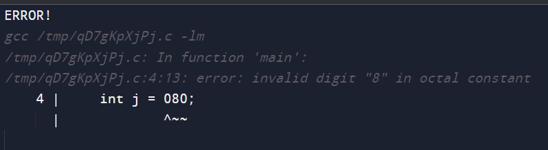 OCTAL TO DECIMAL IN C