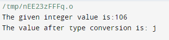 Type Conversion in the C