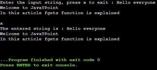 What is fgets in C language
