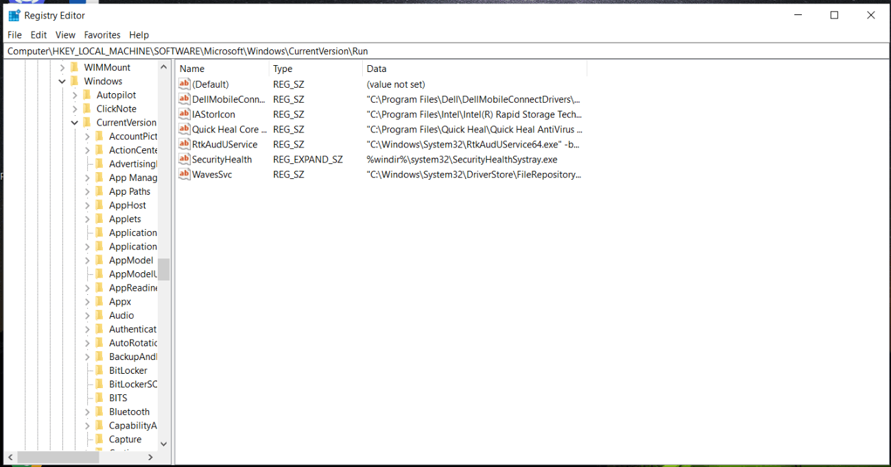How do I open and edit the Windows registry