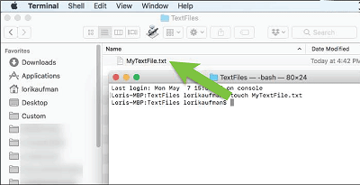 How to create a text file