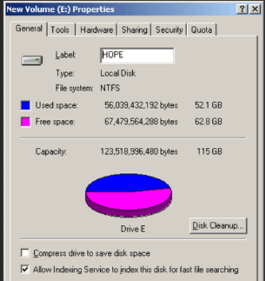 How to find out how much hard drive space is available