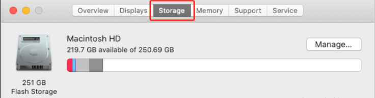 How to find out how much hard drive space is available