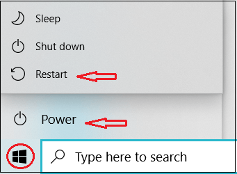 How to restart Microsoft Windows