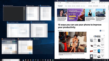 How to split a screen in Windows