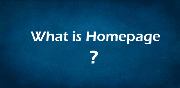  What is Home Page