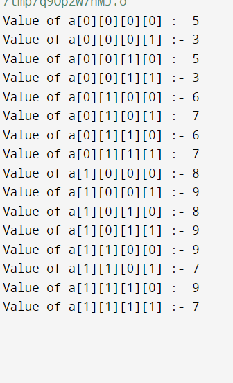 4-Dimensional Array in C/C++