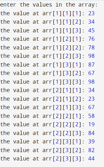 4-Dimensional Array in C/C++