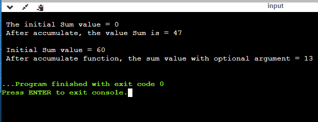 Accumulate function in C++