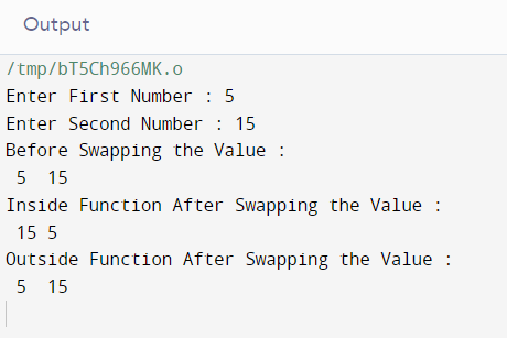 Call By Value And Call By Reference In C++