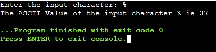 Character in C++