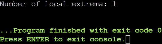 C++ code to count the local extrema of given array