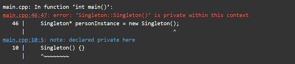 C++ Singleton