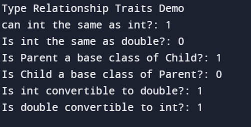 C++ Type Traits