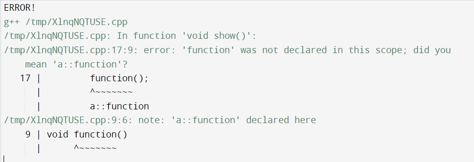 Declaration syntax error in turbo c++ using namespace std
