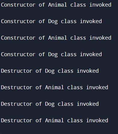 Examples of Destructor in C++