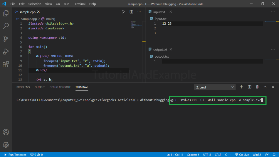 How to compile a C++ program in Visual Studio code/>
<!-- /wp:html -->

<!-- wp:list -->
<ul class=