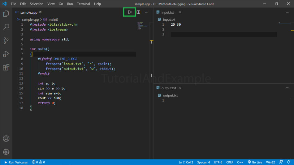 How to compile a C++ program in Visual Studio code/>
<!-- /wp:html -->

<!-- wp:list -->
<ul class=