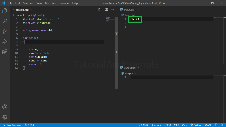 How to compile a C++ program in Visual Studio code/>
<!-- /wp:html -->

<!-- wp:list -->
<ul class=