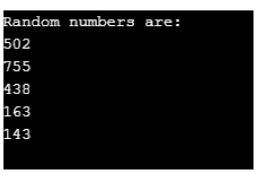 Random Number Generator in C++