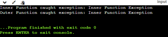 Rethrowing an exception in C++