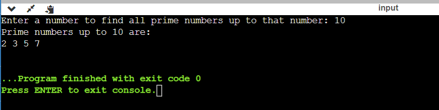 Sieve of Eratosthenes in C++