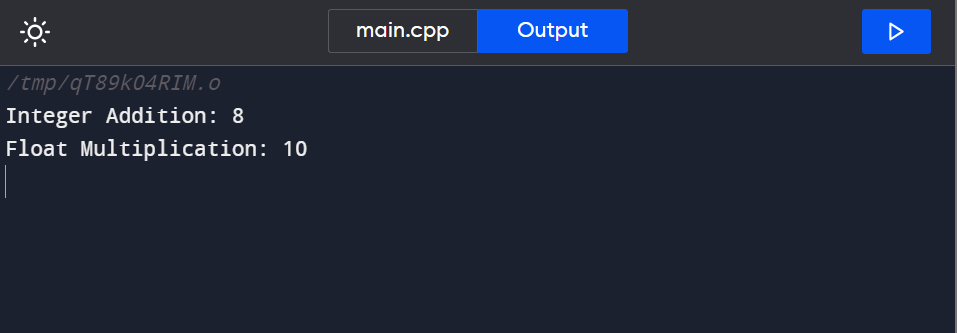 Static Polymorphism in C++