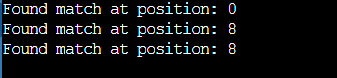 std::regex_search in C++