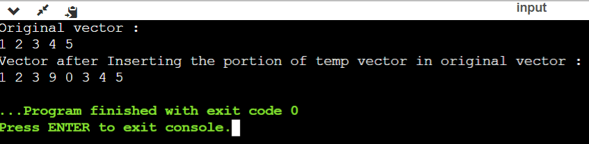 Vector insert() Function in C++