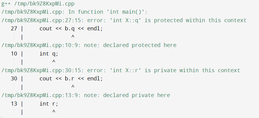 Visibility Mode in C++