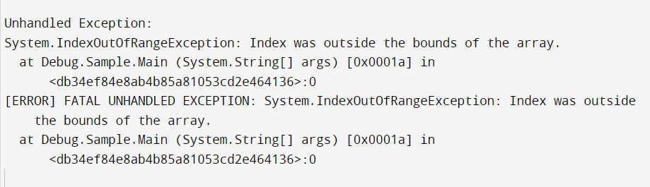 Debugging in C#