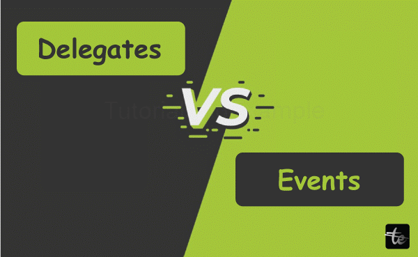 Difference between delegates and events in C#