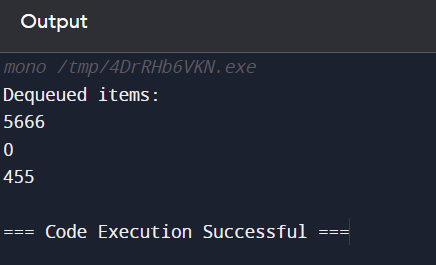 FIFO in C#/>
<!-- /wp:html -->


<!-- wp:paragraph -->
<p><strong>Example 3)</strong></p>
<!-- /wp:paragraph -->

<!-- wp:preformatted -->
<pre class=