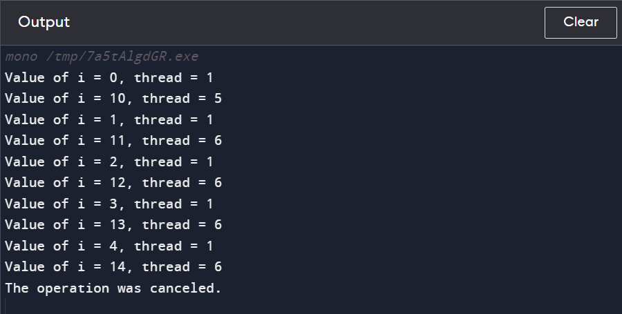 How to Cancel Parallel Operations in C#?